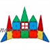 58-Piece Multi Colors Magnetic Blocks Tiles Educational 3-D Buildings STEM Toy Building Set   570563929